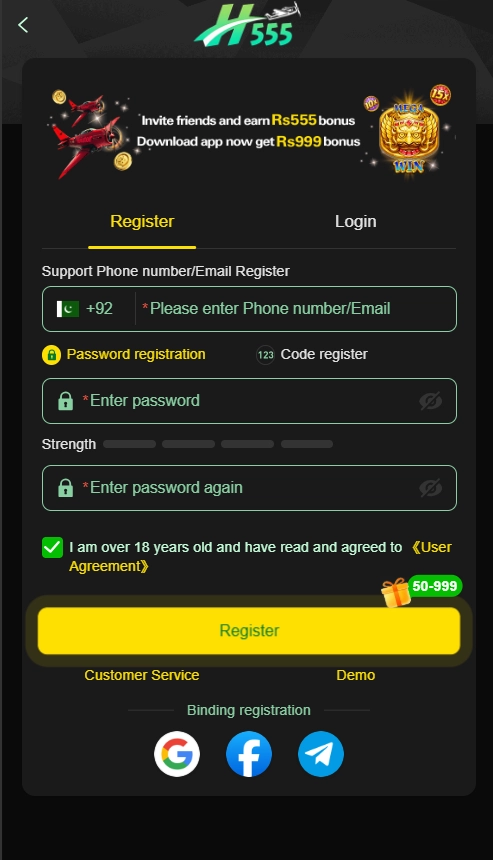 h555 game login